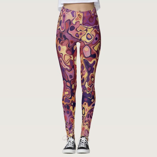 Marble Style  Leggings (Voorkant)