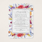 Marble Succulents Photo Memorial Prayer Kaart (Achterkant)