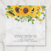 Marble Sunflower Bracelet Business Dank u Label (Achterkant)