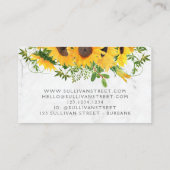 Marble Sunflower Jewelry Boutique Visitekaartje (Achterkant)
