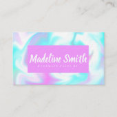 Marble Swirl Abstracte Homemade Cake Bakery Visitekaartje (Voorkant)