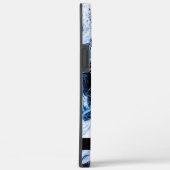 Marble Swirl Navy Blue , gepersonaliseerd Case-Mate iPhone Case (Achterkant / Rechts)