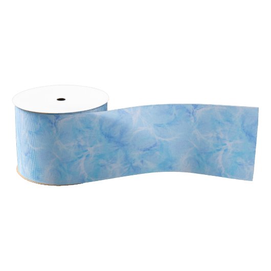 Marble swirl print - sky blue grosgrain lint (Spoel)