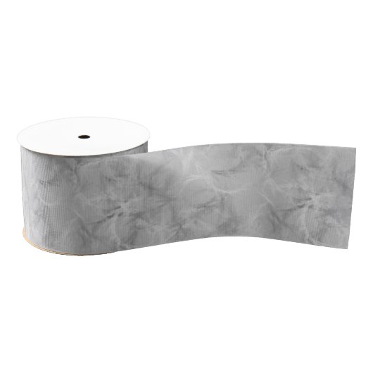 Marble swirl print - zacht grijs grosgrain lint (Spoel)