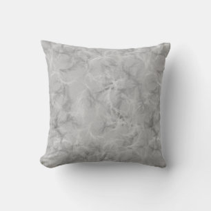 Marble swirl print - zacht grijs kussen
