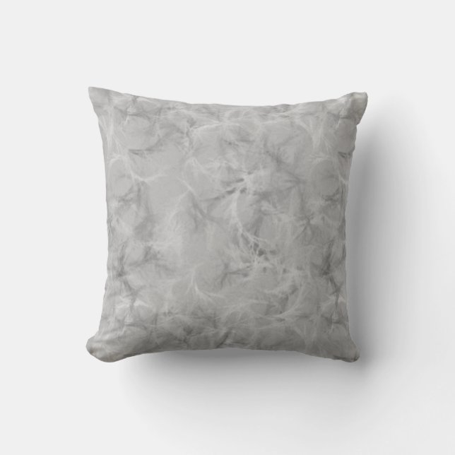 Marble swirl print - zacht grijs kussen (Voorkant)