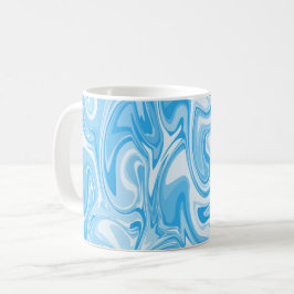 Marble Swirl Texture - Blue Tones Koffiemok