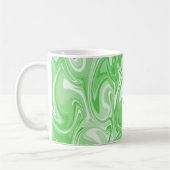 Marble Swirl Texture - Green Tones Koffiemok (Links)