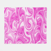 Marble Swirl Texture - Pink Tones Coffee Mug Fleece Deken (Voorkant (Horizontaal))