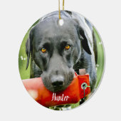 Marble Sympathpathy Quote Dog Foto Pet Memorial Keramisch Ornament (Links)