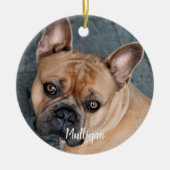 Marble Sympathpathy Quote Dog Foto Pet Memorial Keramisch Ornament (Voorkant)