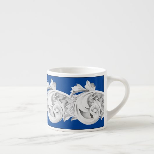 Marble Tendrils op een Espresso-Mok Espresso Kop (Rechts)