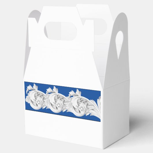 Marble Tendrils op een Gable Favor Box Bedankdoosjes (Geopend)