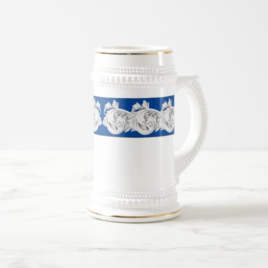 Marble Tendrils op een stein Bierpul (Voorkant rechts)