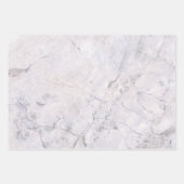 Marble Textern Pattern Blue White Black Inpakpapier Vel (Voorkant 2)