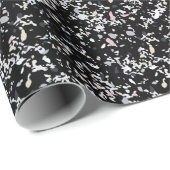 Marble Texture Black Cadeaupapier (Rol Hoek)