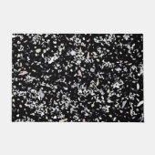 Marble Texture Black Deurmat (Voorkant)