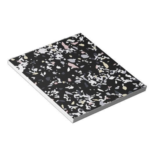 Marble Texture Black Notitieblok (Schuin)