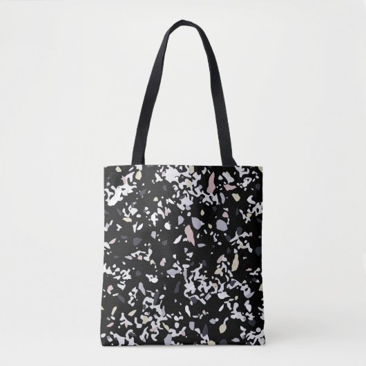Marble Texture Black Tote Bag (Voorkant)