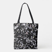 Marble Texture Black Tote Bag (Achterkant)