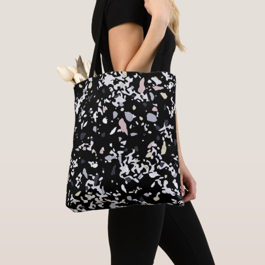 Marble Texture Black Tote Bag (Dichtbij)