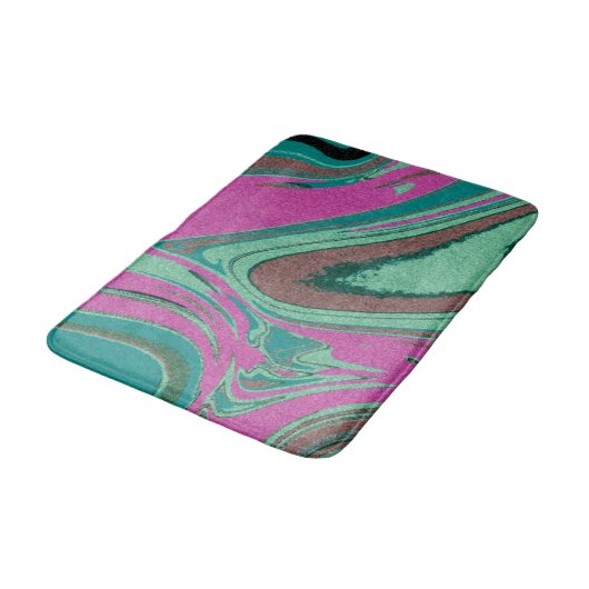 Marble Texture Colorful Badmat (Gekanteld)