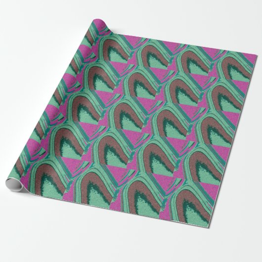 Marble Texture Colorful Cadeaupapier (Uitgerold)