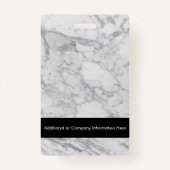 Marble Texture Company Custom Name Badge (Achterkant)