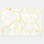 Marble Texture Gold Veins Wrapping Paper Sheets (Voorkant 2)