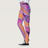 Marble Texture Pattern Colorful Cute Leggings (Links)
