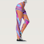 Marble Texture Pattern Colorful Cute Leggings (Rechts)