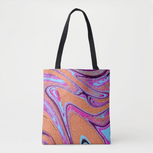 Marble Texture Pattern Colorful Cute Tote Bag (Voorkant)