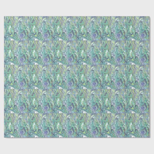 Marble Texture Pattern Cute Cadeaupapier (Vlak)