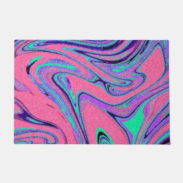 Marble Texture Pattern Cute Deurmat (Voorkant)