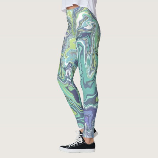 Marble Texture Pattern Cute Leggings (Links)