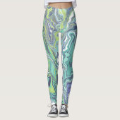 Marble Texture Pattern Cute Leggings (Voorkant)