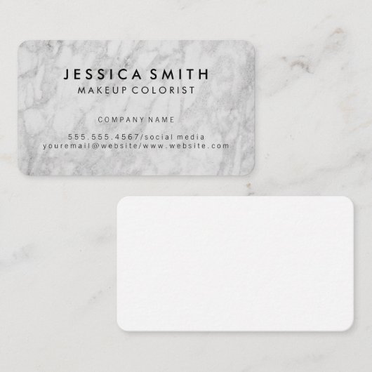 Marble Texture Visitekaartje (Voorkant / Achterkant)