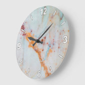 Marble Texture Wall Clock Modern Home Decor Grote Klok (Hoek)