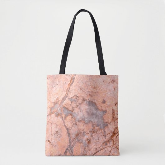 Marble texture white pattern tote bag (Voorkant)