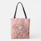 Marble texture white pattern tote bag (Achterkant)