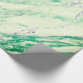 Marble Tiffany Silver Grey Mint Stone Pastel Cadeaupapier (Hoek)