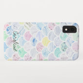 Marble Tile Rainbow Mermaid Scallop Patroon Case-Mate iPhone Case (Achterkant (horizontaal))