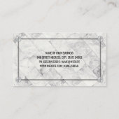 Marble Tiles | Metaalschroeven Visitekaartje (Achterkant)