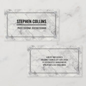 Marble Tiles | Metaalschroeven Visitekaartje (Voorkant / Achterkant)