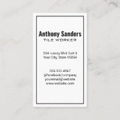 Marble Tiling Brick | Monogram Visitekaartje (Achterkant)