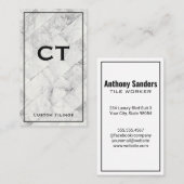 Marble Tiling Brick | Monogram Visitekaartje (Voorkant / Achterkant)