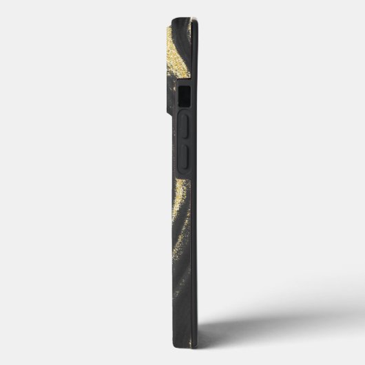 Marble Trendy Elegant Gold Glitter Geode Case-Mate iPhone Case (Achterkant / Links)