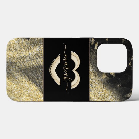 Marble Trendy Stone Modern Geode Slice Case-Mate iPhone Case (Achterkant (horizontaal))