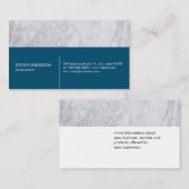 Marble Trim Blue Visitekaartje (Voorkant / Achterkant)