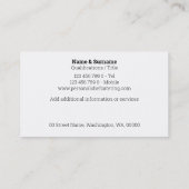 Marble trio Gold white natural stone leveranciers Visitekaartje (Achterkant)